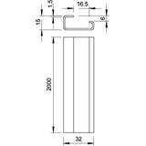 2064 GTP, LISTWA NOŚNA 2M PEŁNA