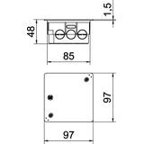 UV 80 K, PUSZKA PODT.ROZGAŁ.Z POKR.UV80K