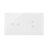 Simon 54 Touch Panel dotykowy S54 Touch 2 moduły 2 pola dotykowe poziome + 2 pola dotykowe pionowe biała perła DSTR223/70 KONTAKT