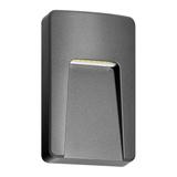 SLIGO LED 3W, lampa elewacyjna, 240lm, IP65, 4000K, prostokątna, szara