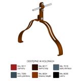 AN-151M/LA/-N Uchwyt gąsior.prof. Z-śruba WZÓR 17 H=10 cm /LA/