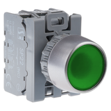 PRZYCISK KRYTY PODŚW BSP ZIELONY 1ZW1ROZ AC(24V-230V),DC(24V-110V)