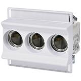 D02N/3 E18 GNIAZDO D0 (3P) NA SZYNĘ TH