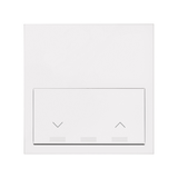 Simon 100 Panel 1-krotny: 1 klawisz roletowy biały mat