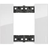 Living Now - Ramka 2 Moduły - Ice Bticino KA4802DW LEGRAND