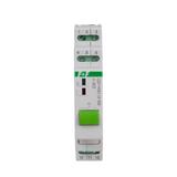 Przekaźnik bistabilny z przyciskiem do sterowania ręcznego pamięcią montaż na szynie DIN 230V z przekaźnikiem inrush 160A/20ms BIS-411BM-LED F&F