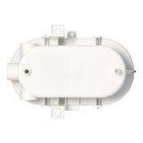 Oprawa oświetleniowa BODRUM E27 max. 15W IP54 klosz szklany stalowa osłona biała AD-OP-6561WE27SPS ORNO