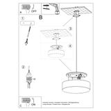 Sollux Lampa wisząca ARENA 35 biała SL.0117