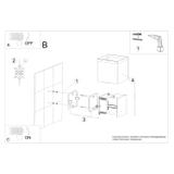 Sollux Kinkiet LUCA czarny LED IP54 SL.0545