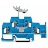 złączka dwupiętrowa L/L 4 mm2 niebieska