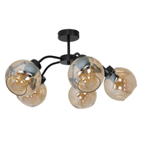 Milagro plafon Sofia Amber 5xE27 czarny MLP6598
