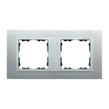 Simon 82 Nature Ramka 2-krotna Nature-metal Aluminium / pierścień aluminium mat 82927-33 KONTAKT