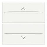 AXOLUTE - PRZYCISK PODWÓJNY Z BLOKADĄ 2 MODUŁY AXIAL BIAŁY, Bticino