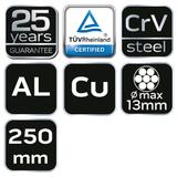 Obcinak do kabli miedzianych i aluminiowych 200 mm