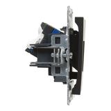 SUNO - Gniazdo 2XRJ45/kat 6 UTP, Czarny, Legrand