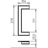G-AWAO70210RW, Maskownica przejścia przez ścianę