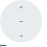 BERKER R.X/1930/Glas Przycisk żaluzjowy komfort do sterowników żaluzjowych biały 85241139 HAGER