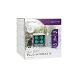 Gniazdo ogrodowe KAMIEŃ 4x2P+Z kabel gumowy H07RN-F 3x1,5mm2 3m 2 tryby pracy: automatyczny (max OR-