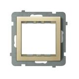 SONATA Adapter podtynkowy systemu 45 do serii Sonata kolor szampański złoty AP45-1R/m/39 OSPEL
