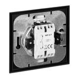 Przycisk dzwonek podtynkowy Luna, 10A, 250V, WP-6/7L, czarny/złoty OR-OE-7604/BC ORNO