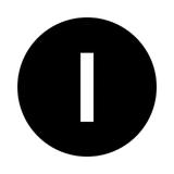 M22-XDH-S-X1 Soczewka do przycisku wystającego 22mm płaska czarna z opisem /I/ 218211 EATON