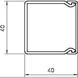 KANAŁ WDK 40X40 BRĄZOWY