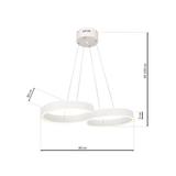 Milagro lampa wisząca LED Infinity White 60W 3600lm 4000K ML5493