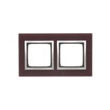 Simon 54 Nature Ramka 2-krotna Nature-Szkło KUSZĄCA ŚLIWKA IP20/IP44* (*IP44-należy zastosować zestaw uszczelek DUN2) DRN2/89 KONTAKT
