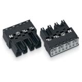 WINSTA wtyk 4-torowy czarny