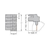 Gniazdo MCS‑MIDI Classic kątowe 5‑biegunowe szare raster 5mm 232‑235/005‑000 /100szt./ WAGO