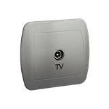 Simon Akord Gniazdo antenowe pojedyncze. Montaż na łapki lub wkręty aluminiowy