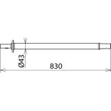 Uchwyt I = 800 mm do drążka