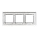 "DECO Ramka potrójna transparentna DECO Art - efekt szkła (ramka: transparentna