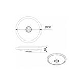 PLAFONIERA ITALIA LED Z CZUJNIKIEM RUCHU, 12 W, 900lm, IP20,  AC220-240V, 50/60Hz, KĄT ŚWIECENIA 360