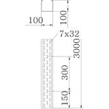 BKRS 1010 FS, Koryto kablowe