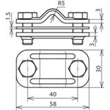 Zacisk probierczy bimetaliczny, Cu-St/tZn