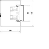 tehalit.BRS Podstawa 100x130mm stal biały