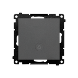 Simon 55 Przycisk zwierny /światło/ z podświetleniem LED szybkozłączka Grafitowy mat TS1L.01/116 KONTAKT