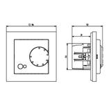 SONATA Regulator temperatury z czujnikiem podpodłogowym kolor ecru RTP-1R/m/27 OSPEL