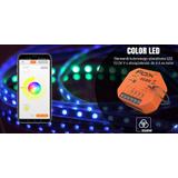 Color LED Sterownik kolorowego (RGBW) oświetlenia LED 12/24V Wi-Fi WI-RGBW-P F&F