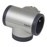 Rozgałęźnik Obrotowy 2-Gniazdowy Z/U Usb A+C Aluminium/Grafitowy Helmo 049439 LEGRAND