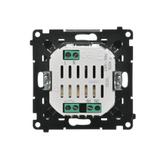 Simon 55 Elektroniczny łącznik hotelowy z podświetleniem LED Czarny mat