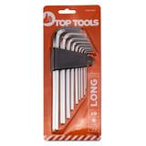 Klucze sześciokątne 1.5-10 mm (długie), zestaw 9 szt.