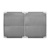Gniazdo podwójne 2x2P+Z Schuko AQUATIC IP44 szary-grafit OR-OE-7106(GS)/GR ORNO