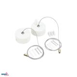 ROZETA SUFITOWA OKRĄGŁA BIAŁA Z LINKĄ 100CM