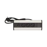 Gniazdo meblowe z ładowarką USB i przewodem 1,8m, 3x2P+Z, 2xUSB (typ A, 2,1A) OR-AE-1360 ORNO