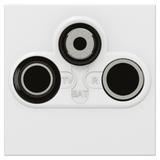 MOSAIC GNIAZDO POJEDYNCZE TV-RD-SAT GWIAZDA - 2 MODYŁU BIAŁE TŁUMIENIE 1,5 DB, Legrand