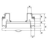 univers N Blok dla aparatów modułowych montowanych poziomo 2x10M 300x250mm UD21B3 HAGER