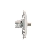 Simon Basic Gniazdo antenowe typu F + RJ45 kat.6 biały BMAFRJ45.01/11 KONTAKT