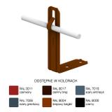 AN-11R/LA/-N Uchwyt kątowy prosty H=10cm Z-zagięcie /LA/